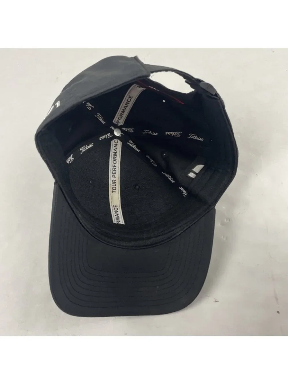 Titleist ProV1 FJ Golf Hat Strapback Tour Proformance Embroidered Black
